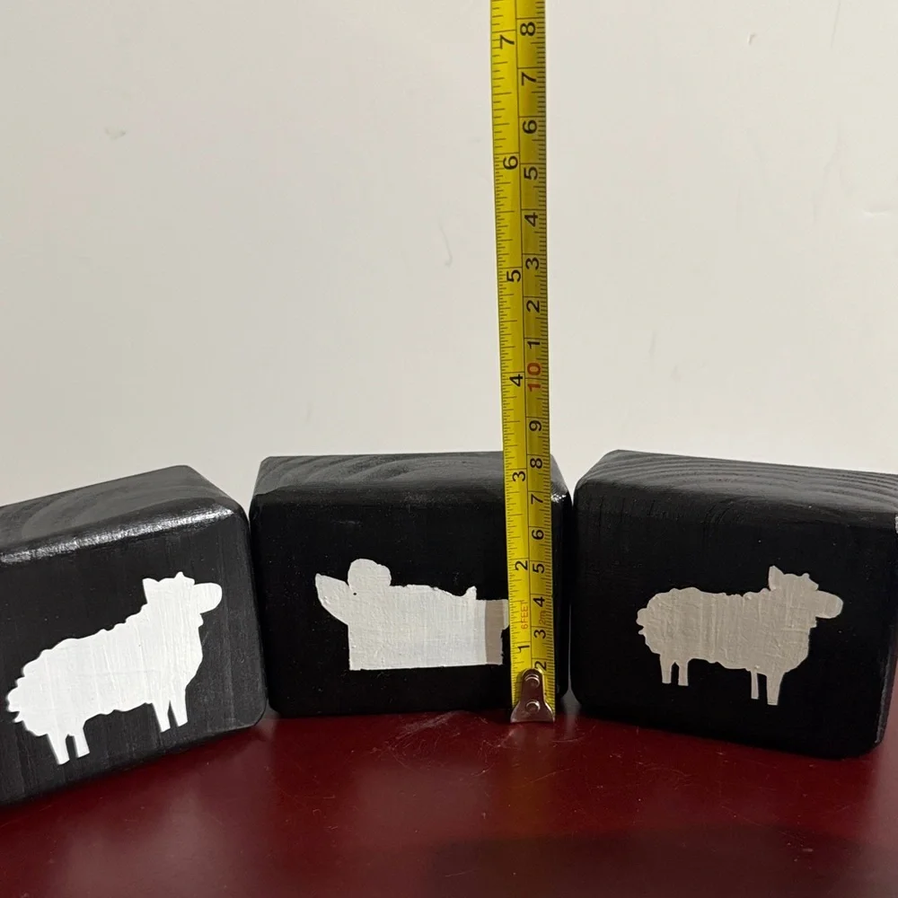 Wooden Block Silhouette Nativity Scene Decorations 13 pieces - Picture 12 of 13